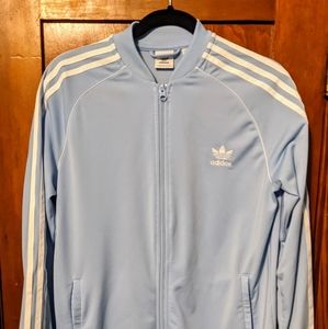 Baby blue Adidas jacket